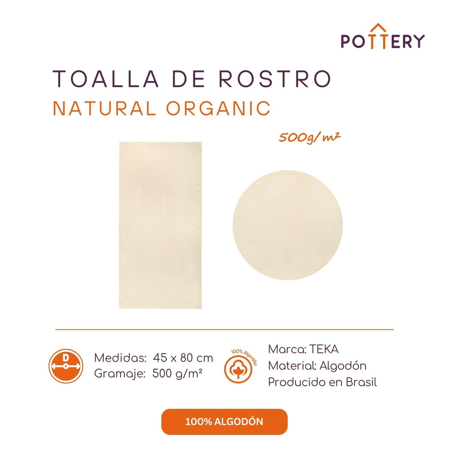 Pack Toalla de Baño y Rostro Organic