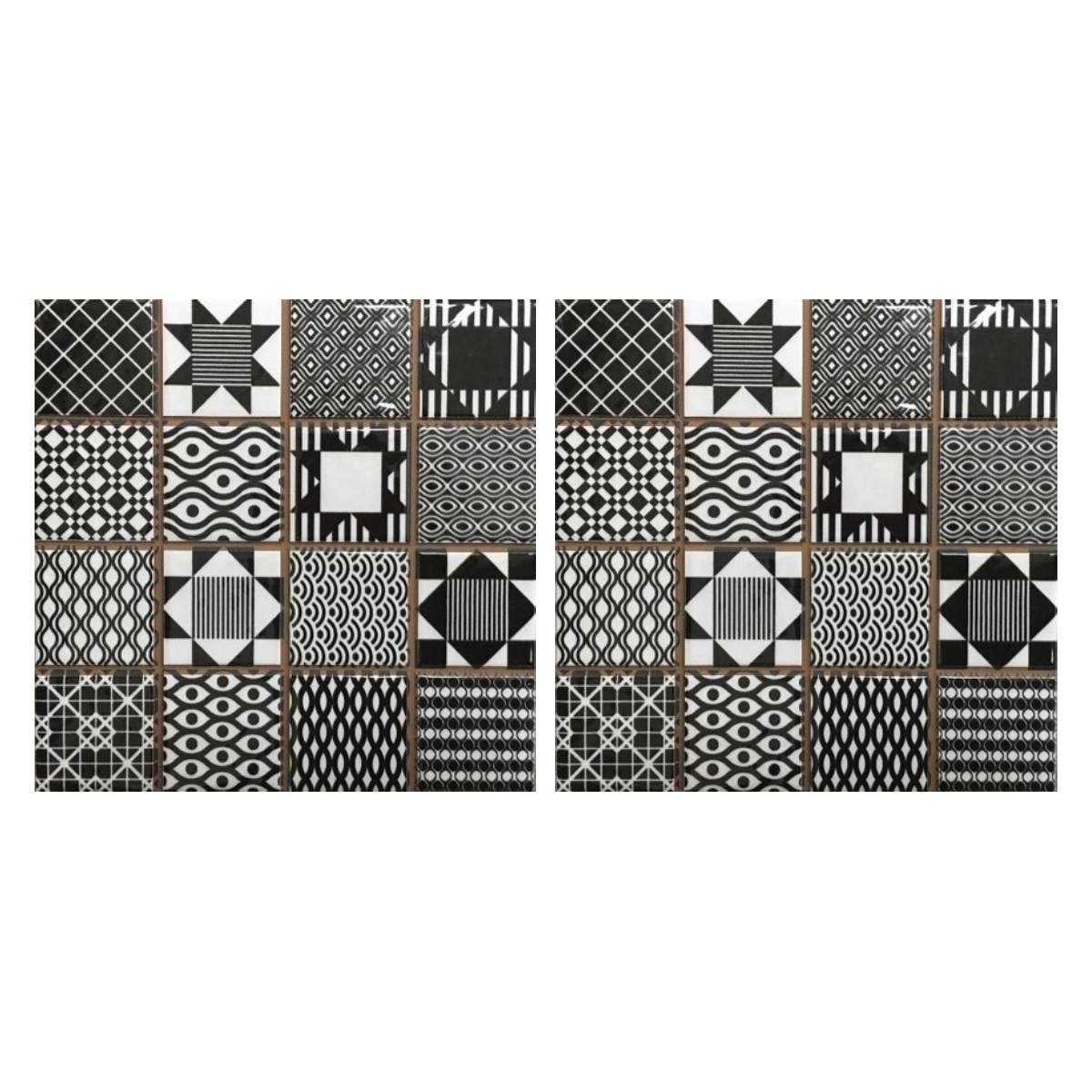 Set 2 Mosaicos Geométricos - 21x21 cm