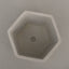 Macetero Cemento Hexagonal 642