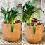 Agapanto Macetero Rotomoldeado 43cm Beige