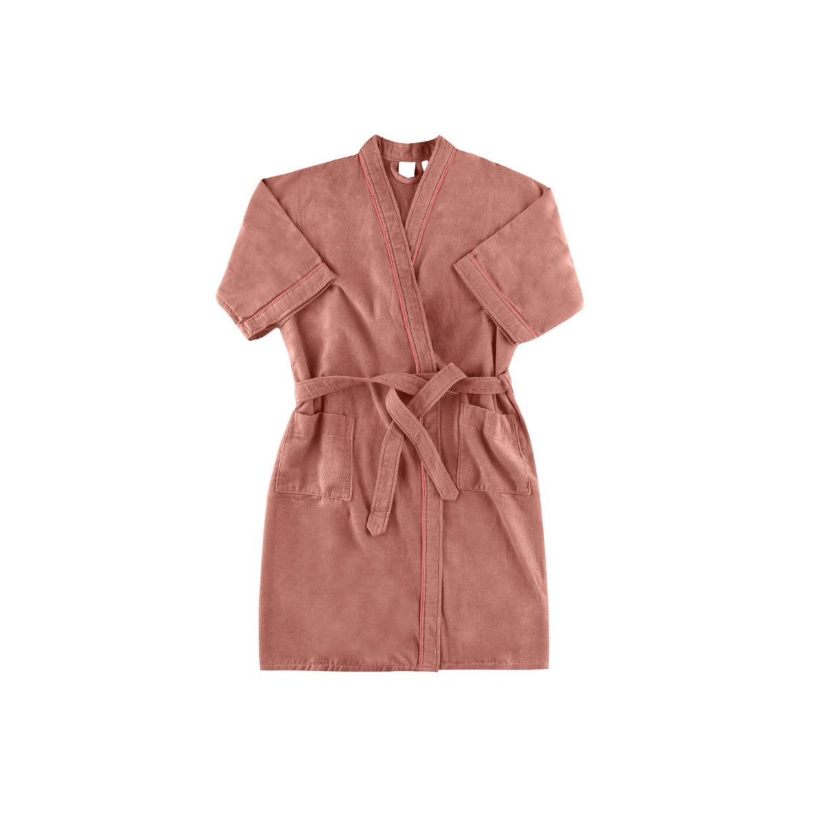 Bata Venus Rosa Malba Terciopelo - 300g/m² - 100% Algodón