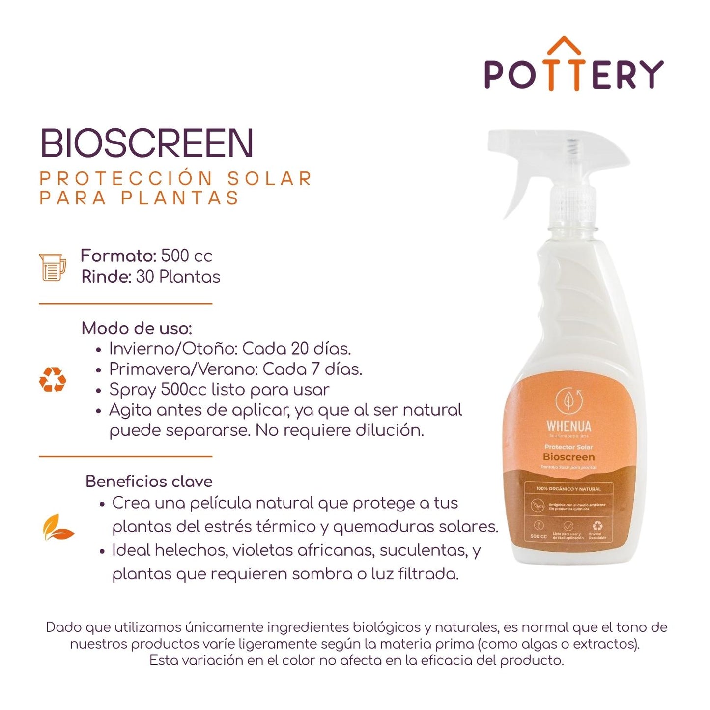 Pantalla Solar Bio Screen - 500cc Spray