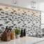 Malla Mosaico Blanco Escarcha - 30x30 cm
