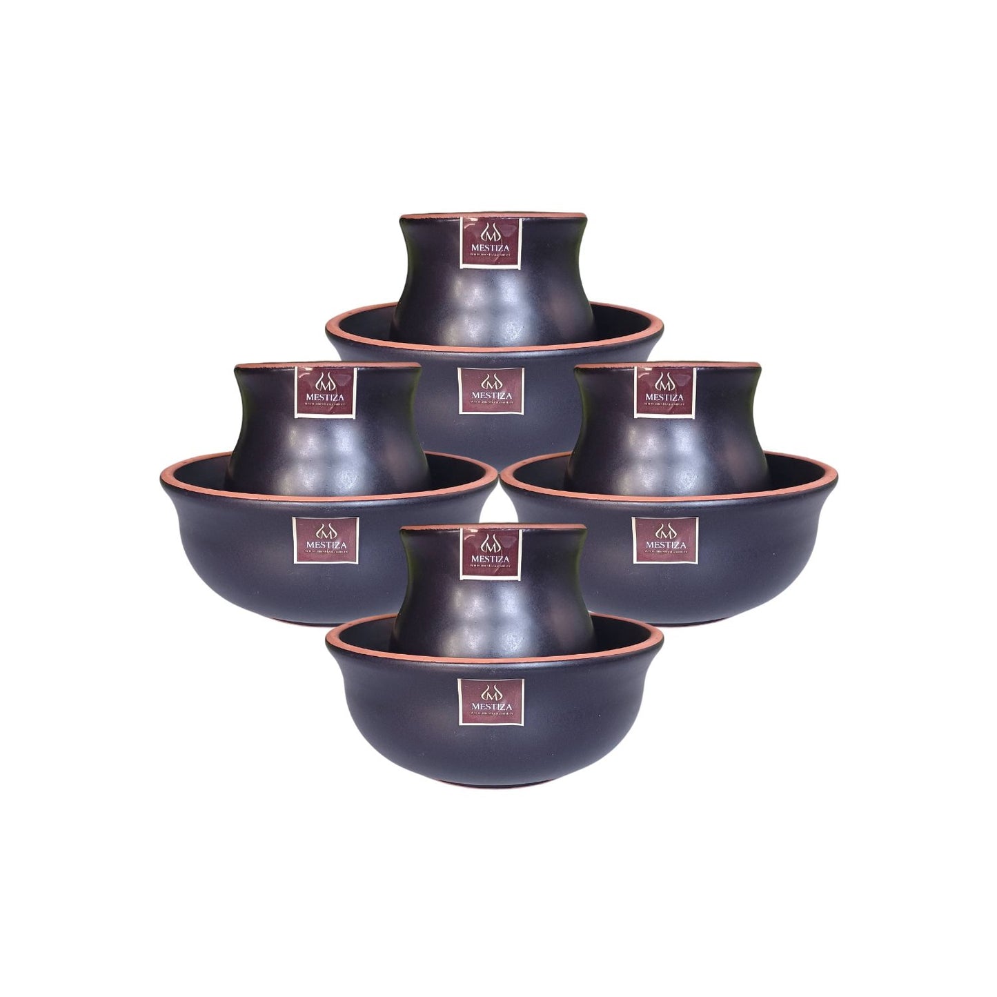 Set de Cantaritos y Bowls Negro Ébano