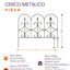 Cerco Metálico Piñón 47x42cm