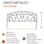 Cerco Metálico Tulipán 56x32cm