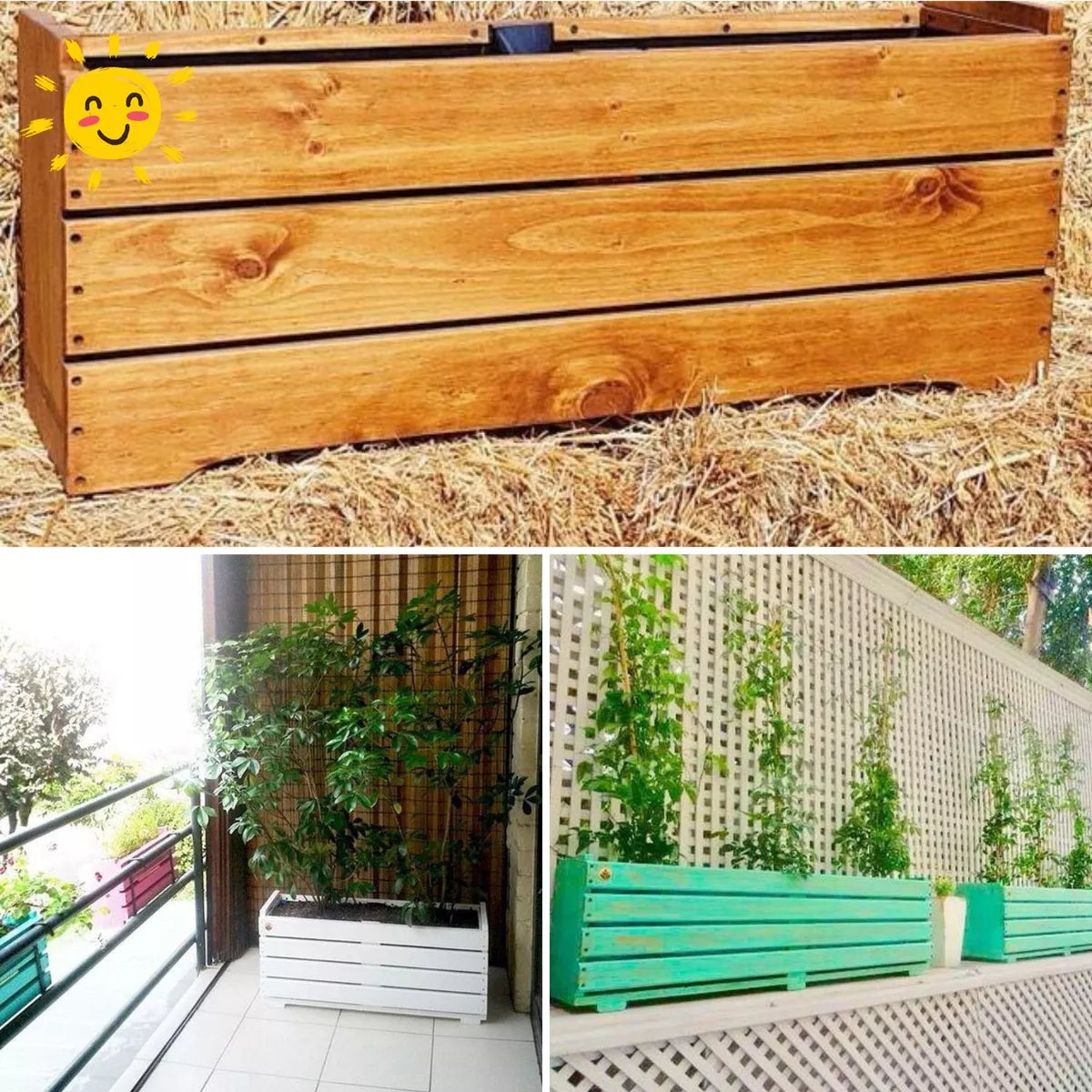 Jardinera Madera tipo Deck