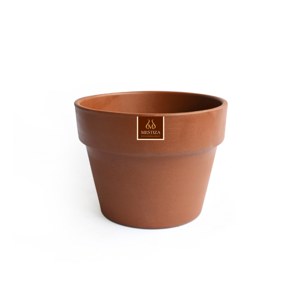 Maceta Boca Ancha Ceramica Greta 15cm