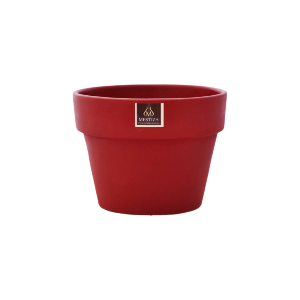 Maceta Boca Ancha Ceramica Greta 15cm
