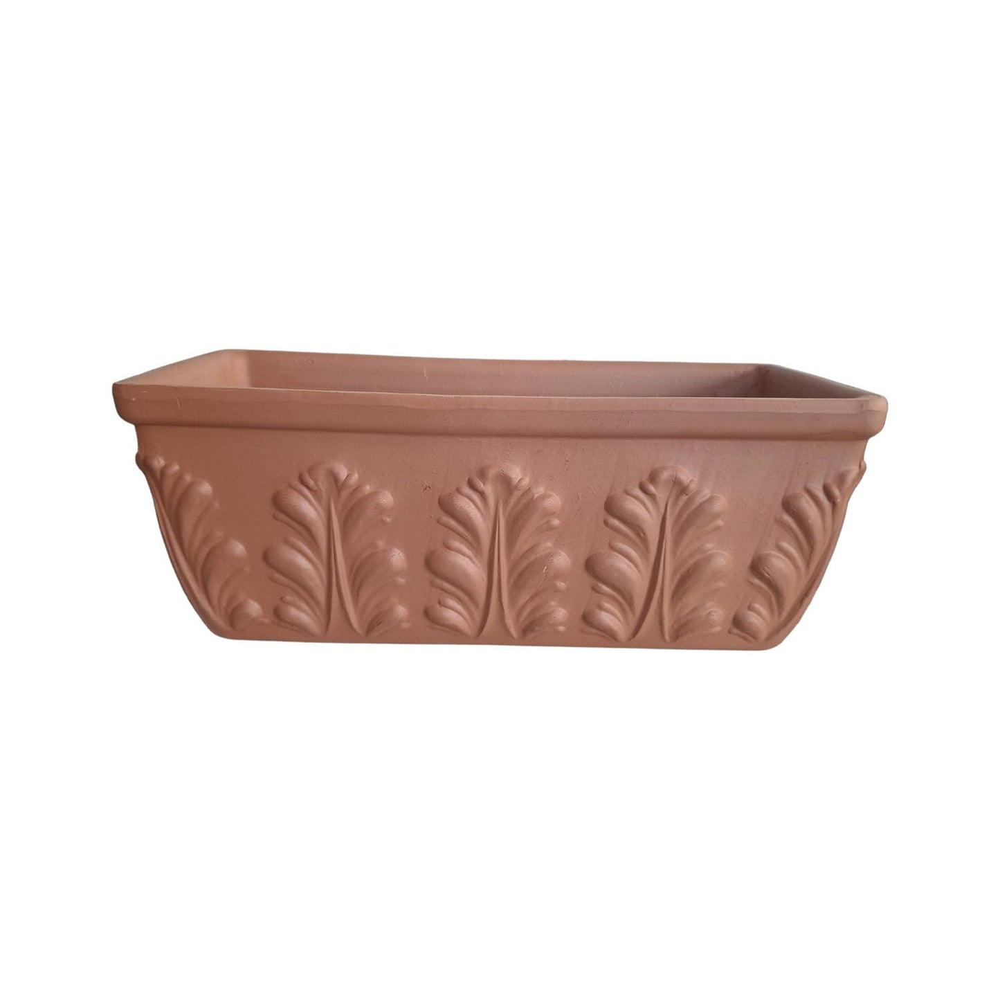 Jardinera Rectangular Romana Terracota 42cm