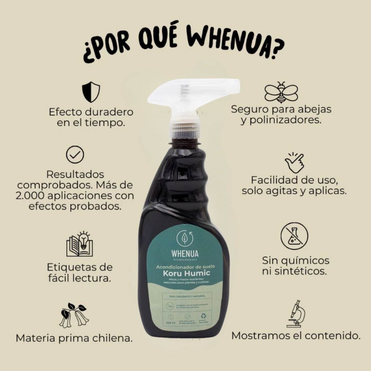 Acondicionador de Suelo Koru Humic - 500cc Spray
