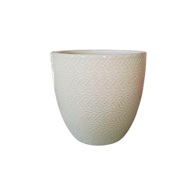 Macetero Woolly 23 Blanco Arena