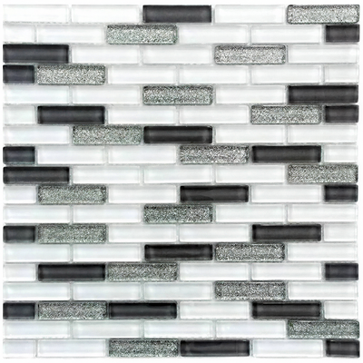 Malla Mosaico Blanco Escarcha - 30x30 cm