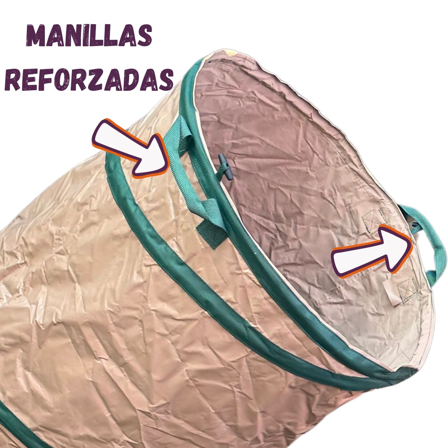 Bolsa Multiuso PopUp Plegable 92Lts Beige PVC300g