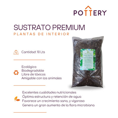 Sustrato Premium para Plantas de Interior 10 lts