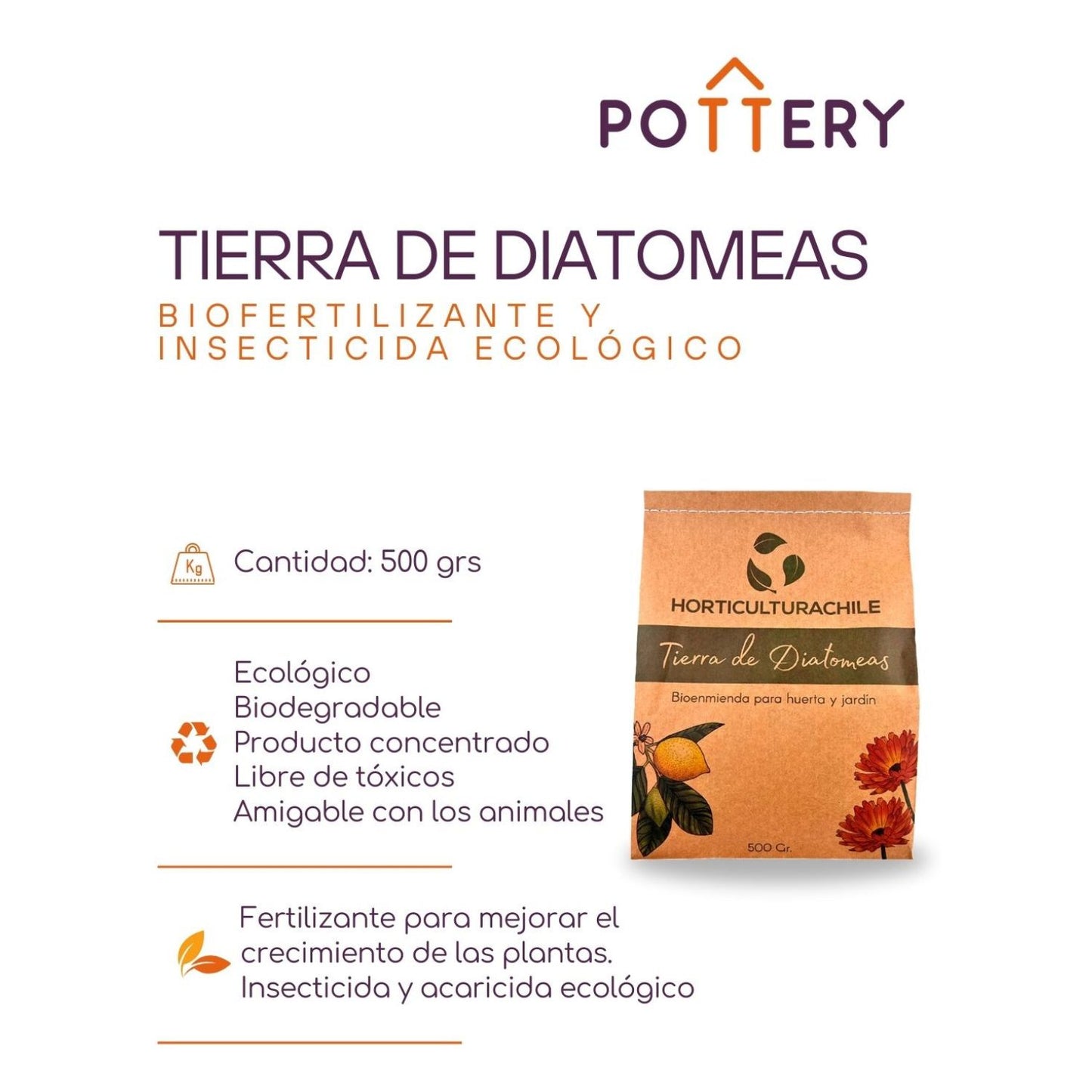 Tierra de Diatomeas - 500 gr