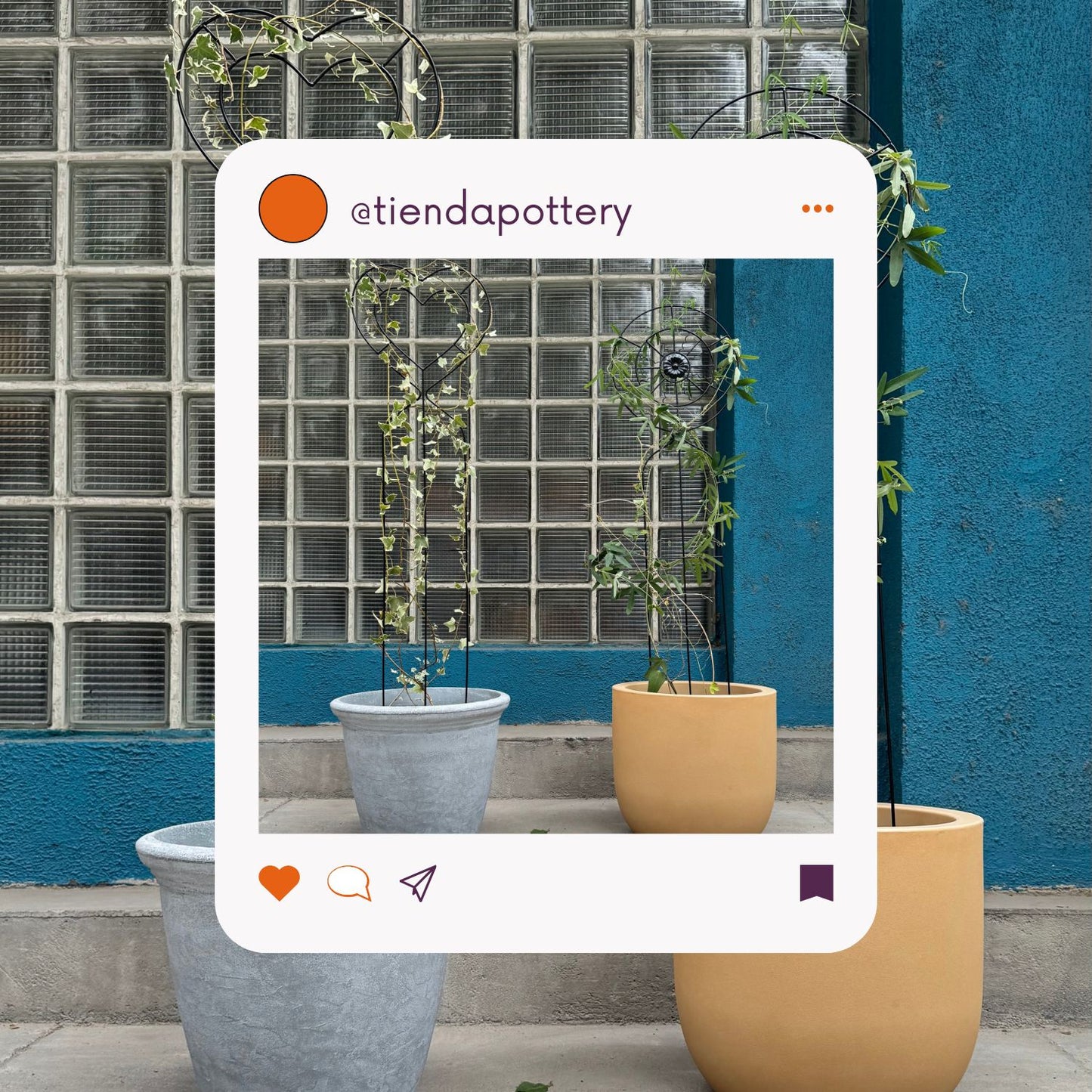 Soporte para Plantas Trepadora Corazón