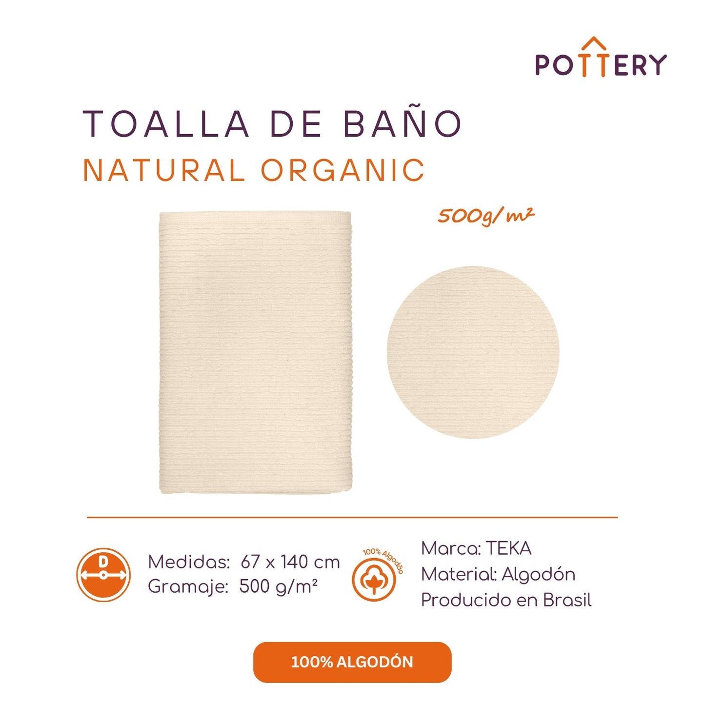 Pack Toalla de Baño y Rostro Organic