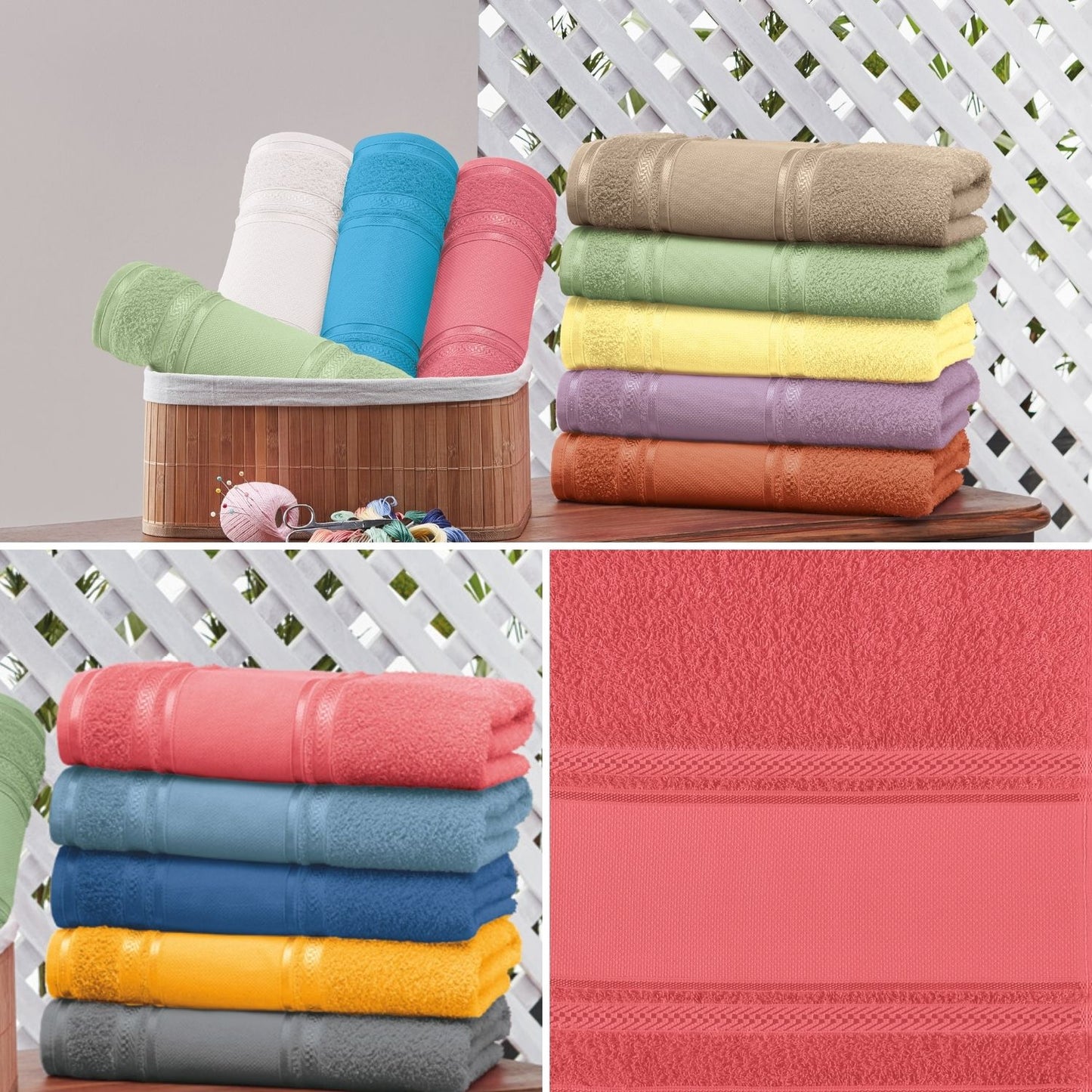Toalla de Mano para Bordar Cristine - 100% Algodón - 360g/m² - Teka