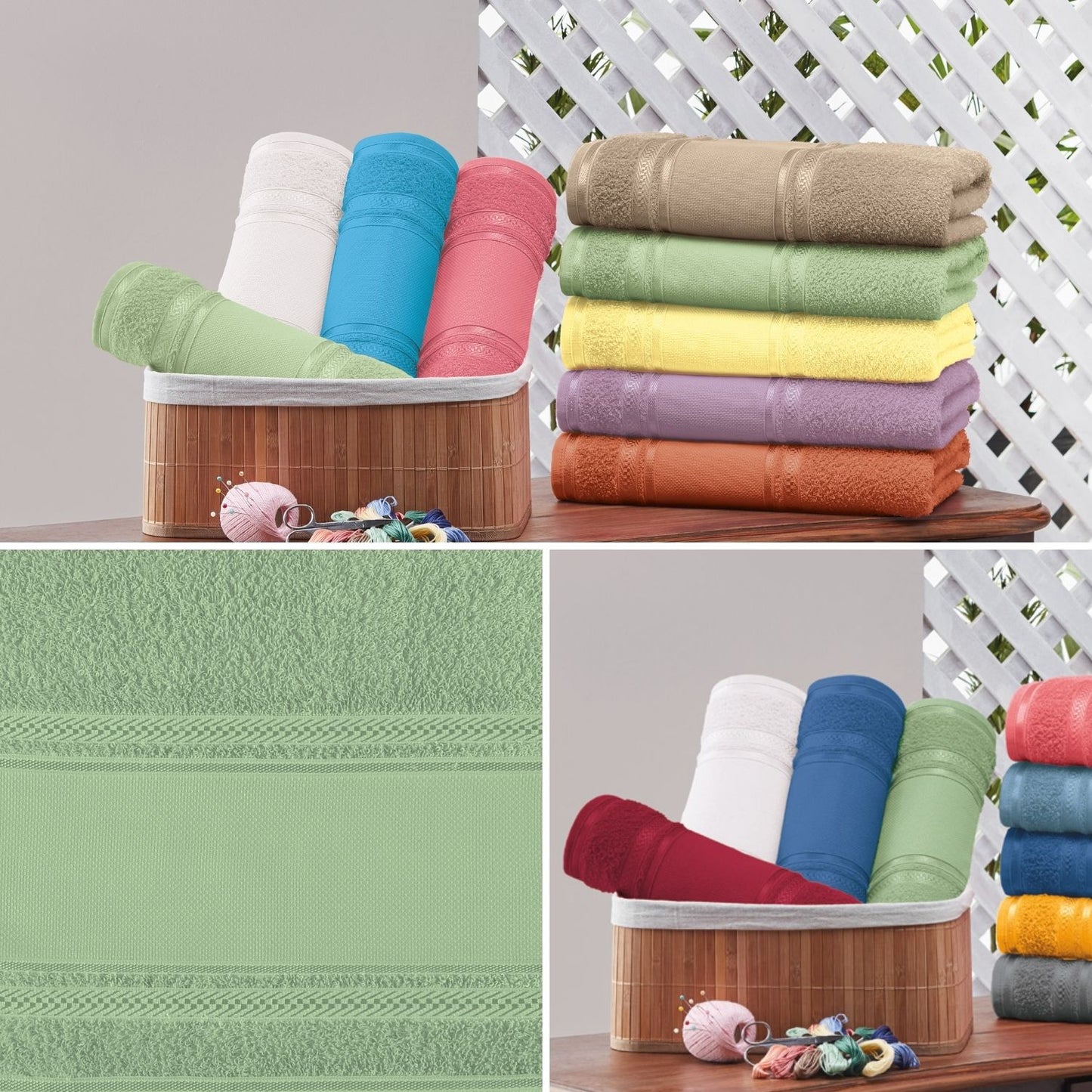 Toalla de Mano para Bordar Cristine - 100% Algodón - 360g/m² - Teka
