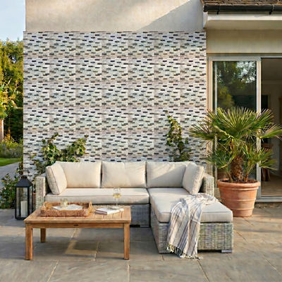 Malla Mosaico Gris Plata - 30x30 cm