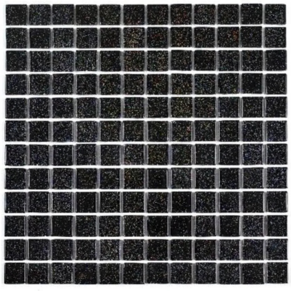Malla Mosaico Negra Estrella - 30x30 cm