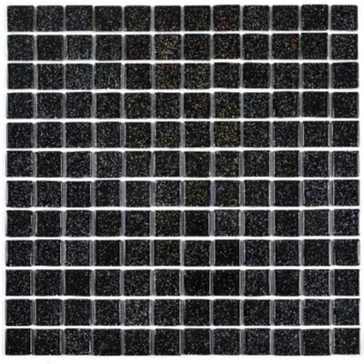 Malla Mosaico Negra Estrella - 30x30 cm