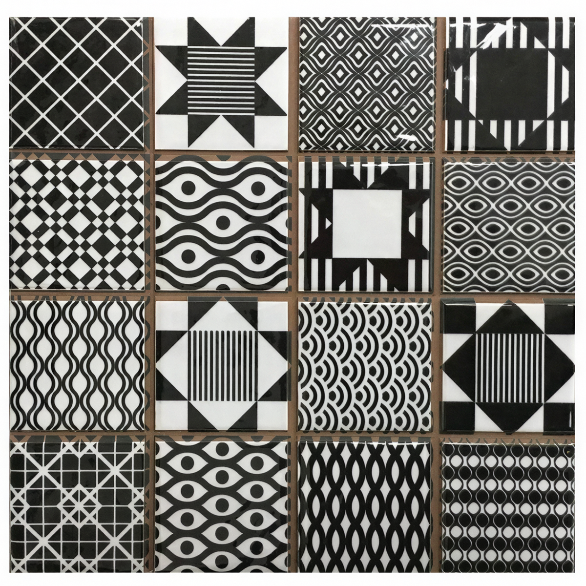 Set 2 Mosaicos Geométricos - 21x21 cm