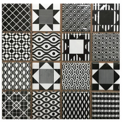 Set 2 Mosaicos Geométricos - 21x21 cm