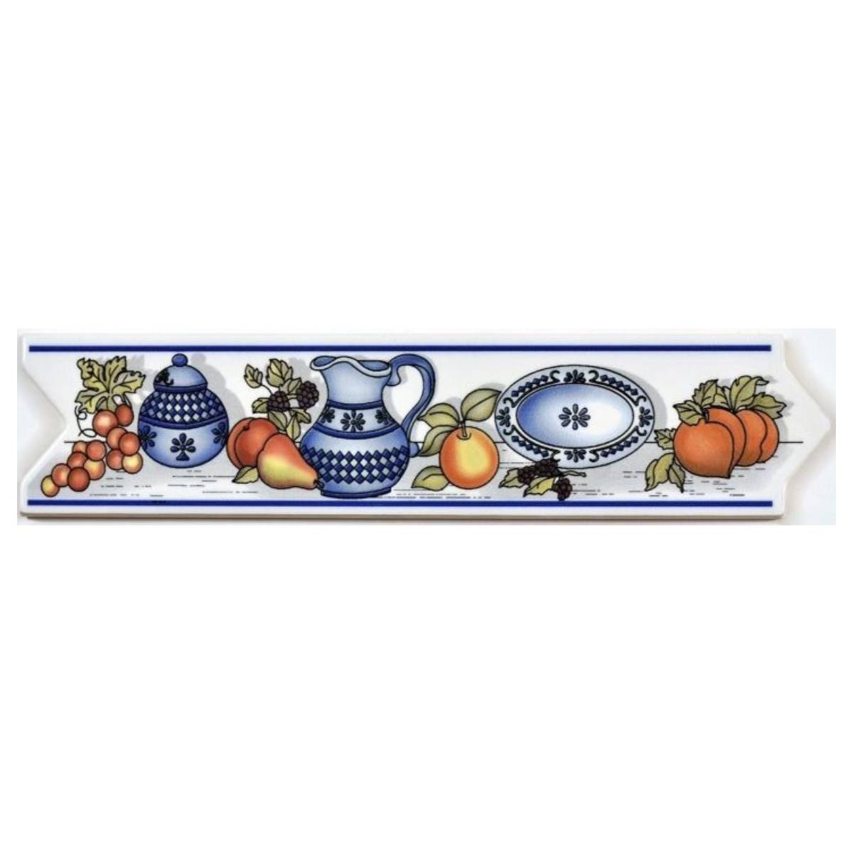 Pack 4 unidades Listel Carol Azul - 5,5x26cm