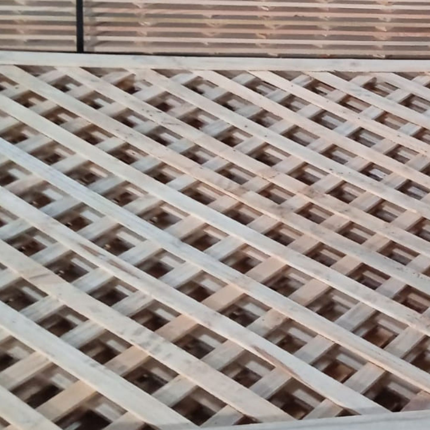 Enrejado con Marco 120x200cm - Rombo 7cm