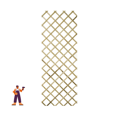 Enrejado sin Marco 60x200cm - Rombo 7cm