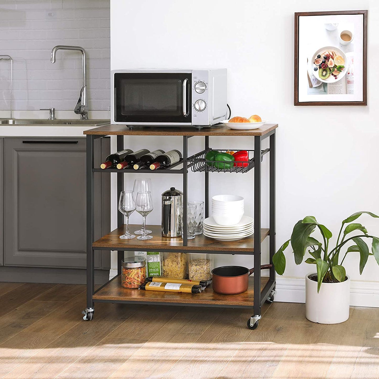 Estantería de Cocina con Ruedas - ABA80