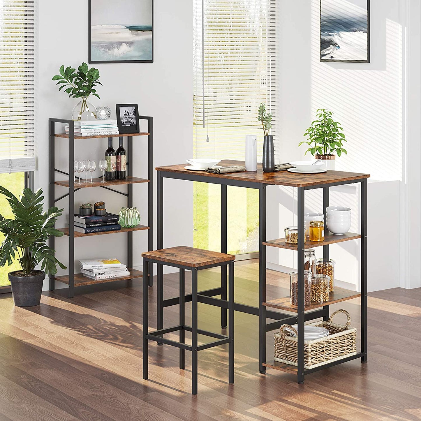 Mesa de Comedor con 3 Estantes - DURC11