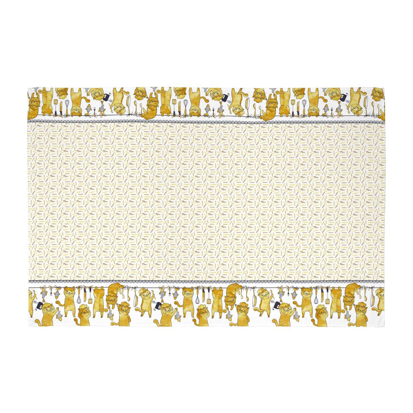 Mantel Rectangular - Estampado Gatitos - Teka