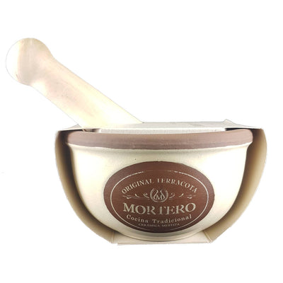 Mortero con Mazo Mestiza Crema