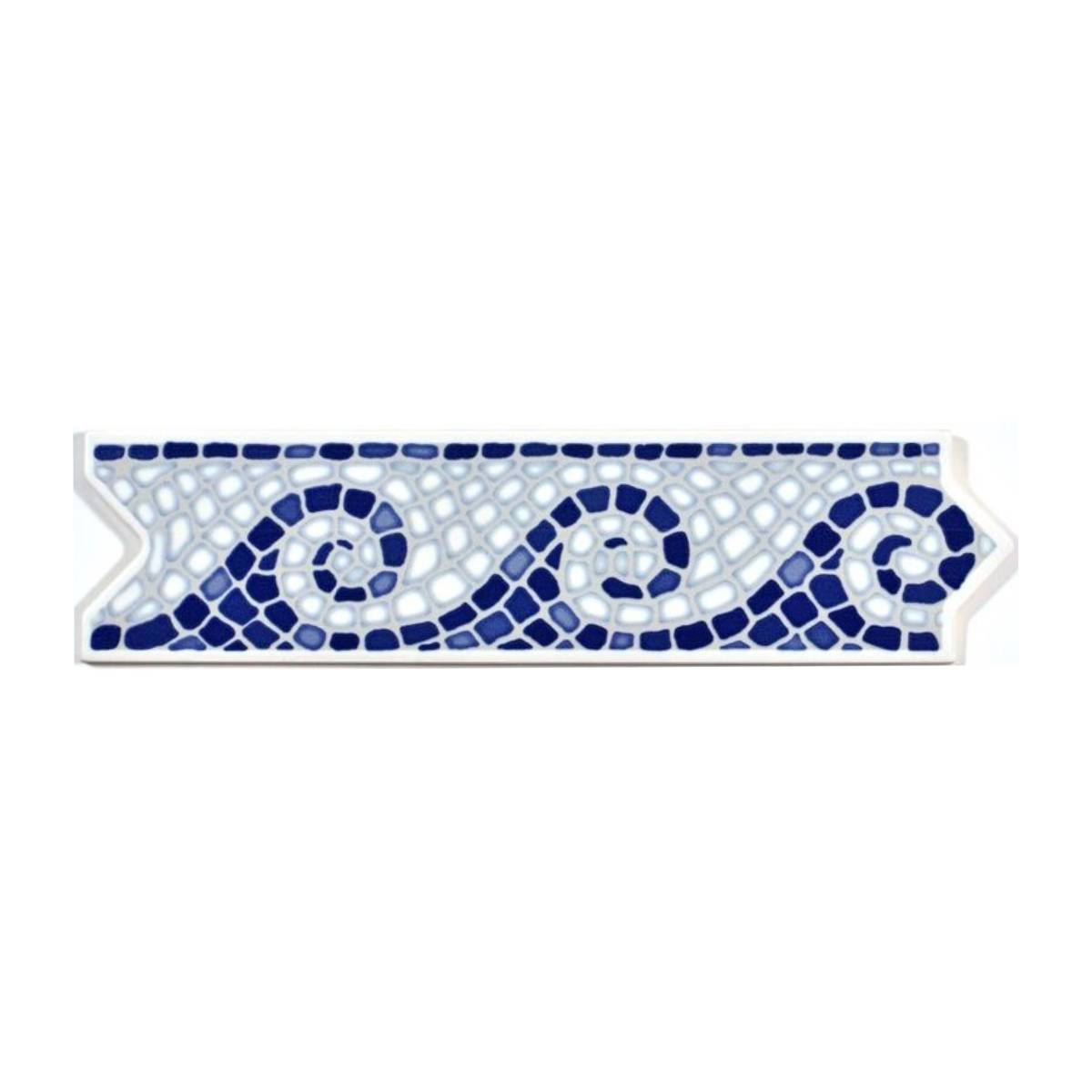 Pack 3 unidades Listel Piscina Olas - 8,5x33cm