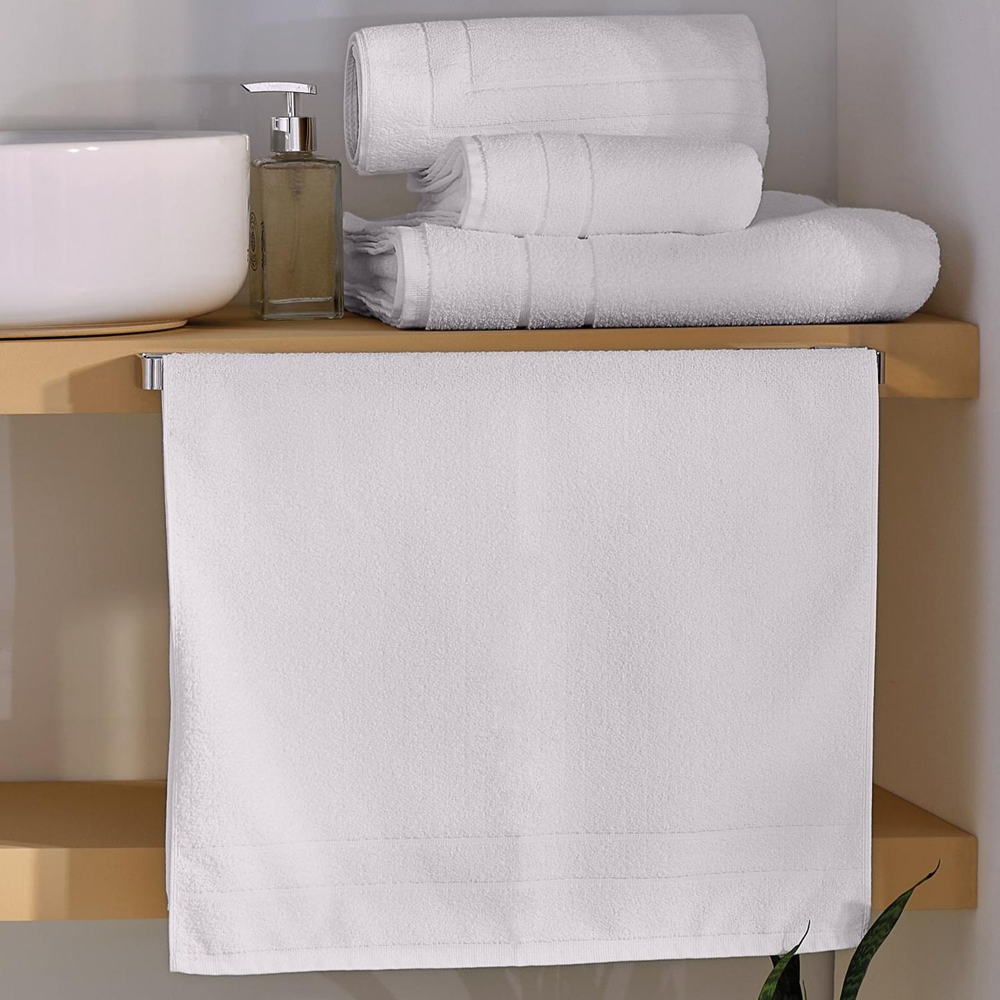 Toalla de Rostro Monterrey Blanca 440g/m²- Teka
