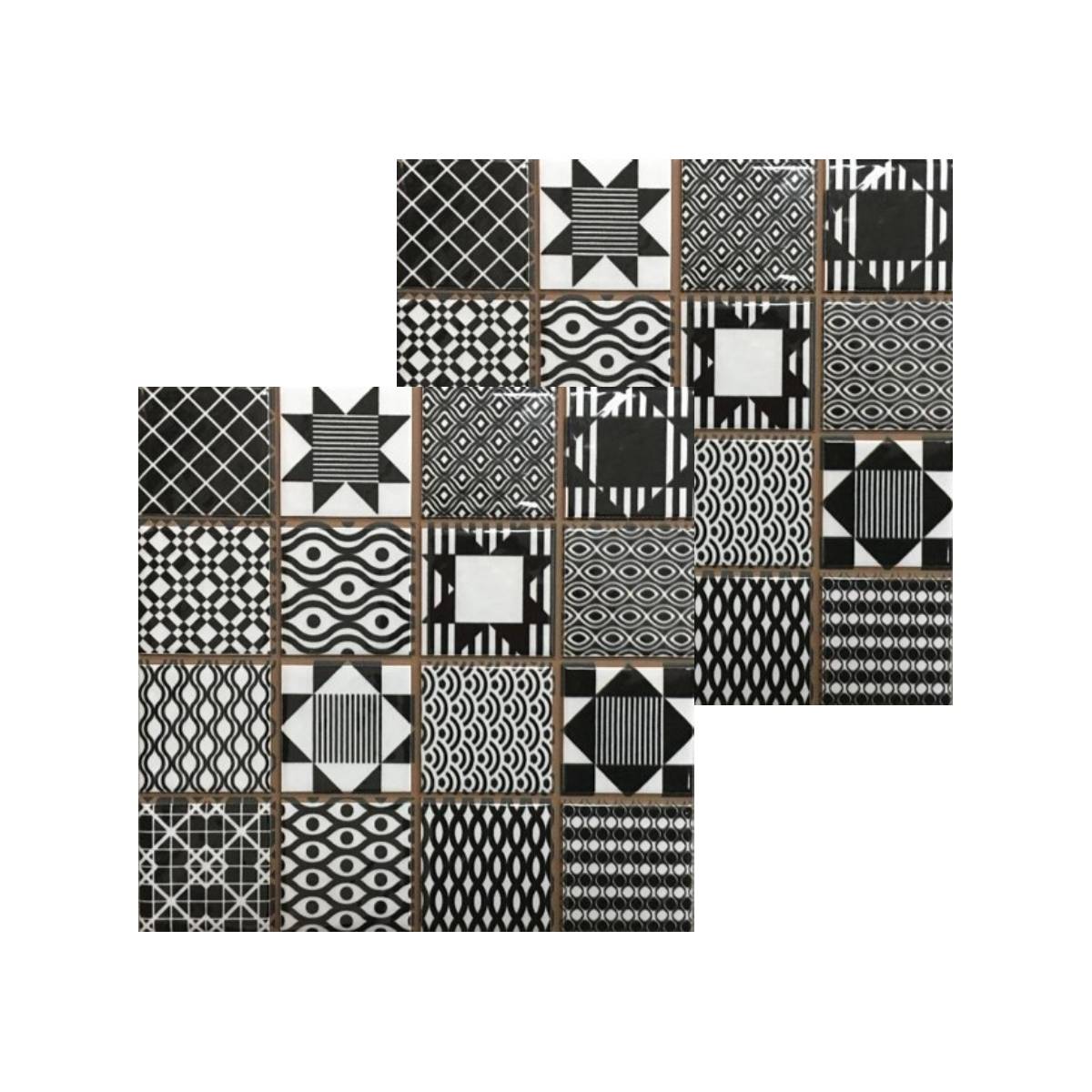 Set 2 Mosaicos Geométricos - 21x21 cm