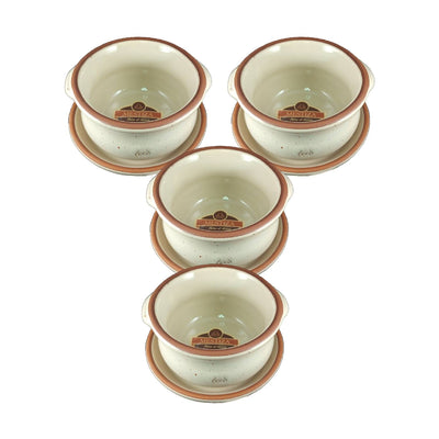Set de Cacerolas y Platos Crema Miel