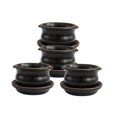 Set de Cacerolas y Platos Negro Ébano