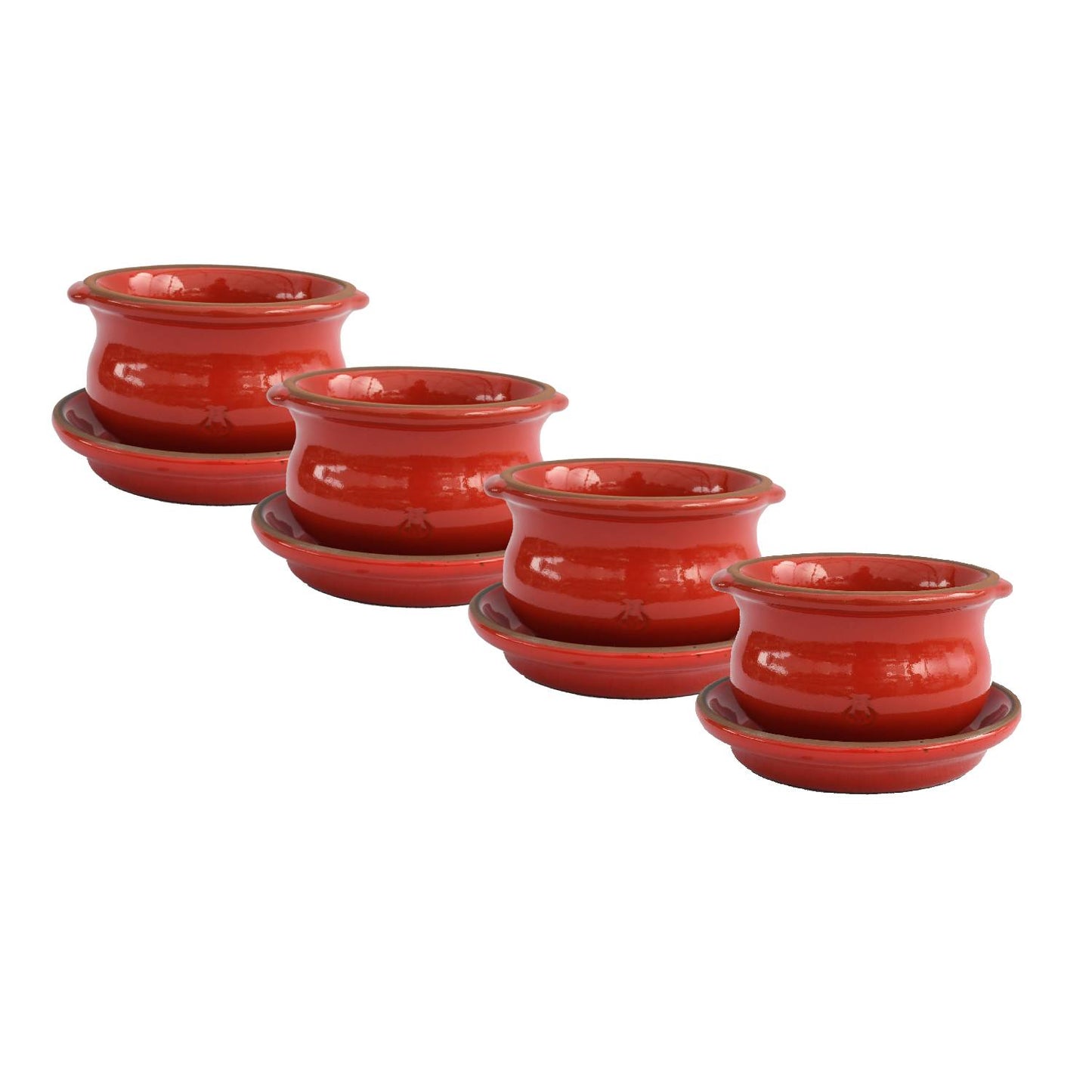 Set de Cacerolas y Platos Rojo Fuego
