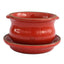 Set de Cacerolas y Platos Rojo Fuego