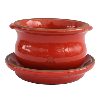 Set de Cacerolas y Platos Rojo Fuego