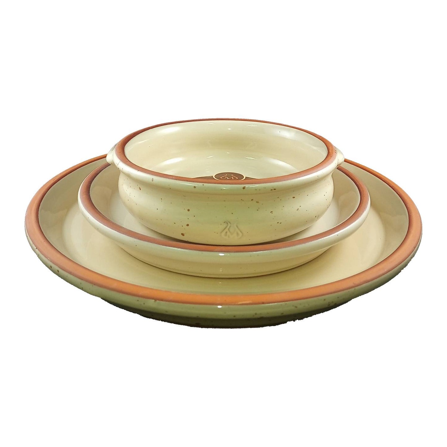 Set de Platos y Cazuelas Crema Miel