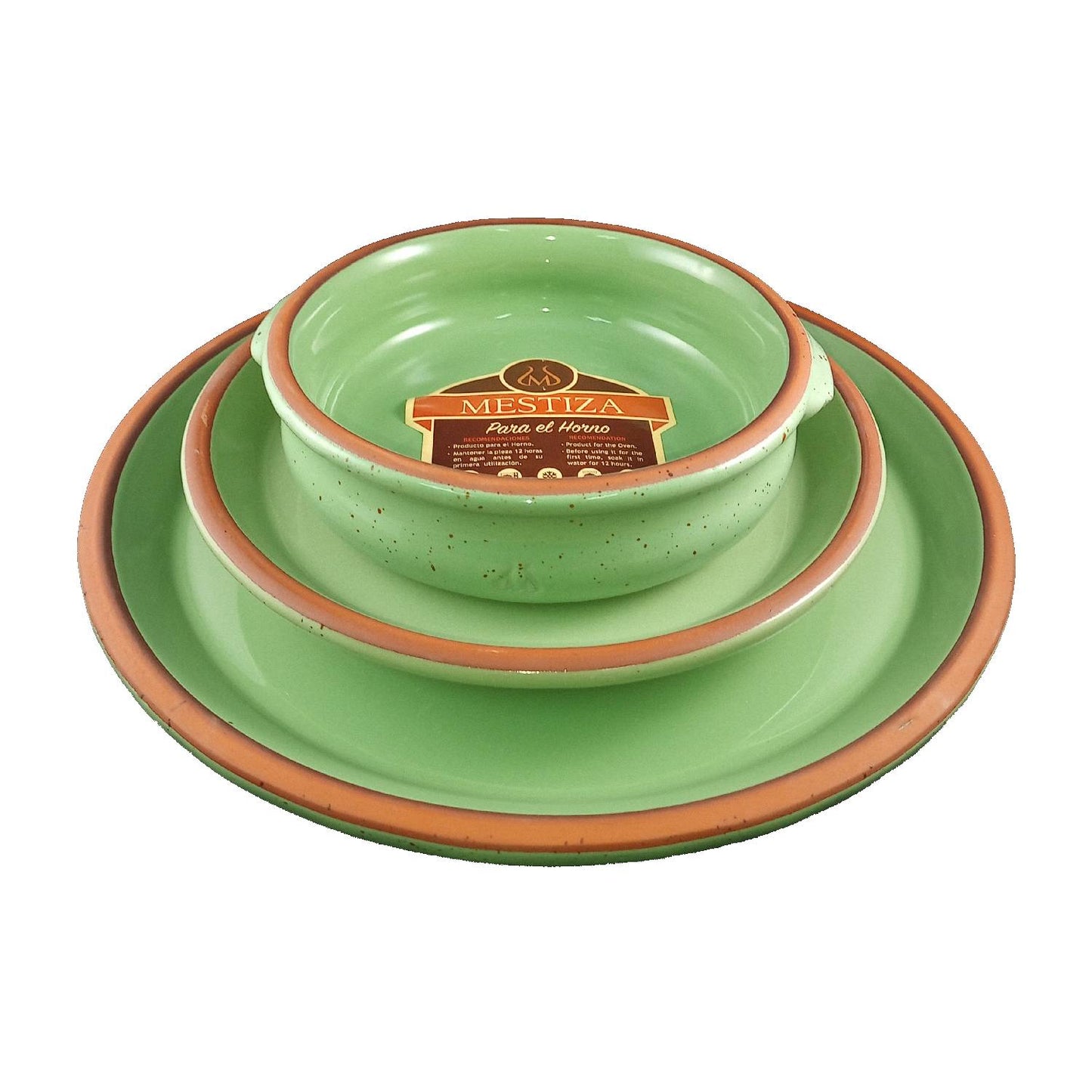 Set de Platos y Cazuelas Menta Miel