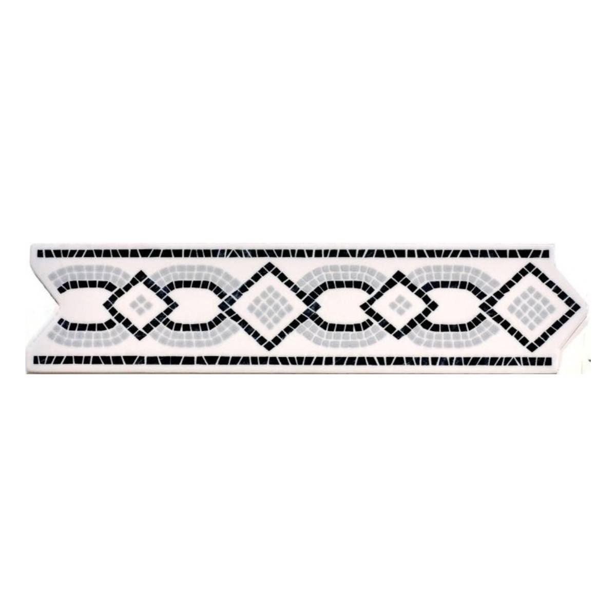 Pack 4 unidades Listel Trenza Negra - 5,5x26cm