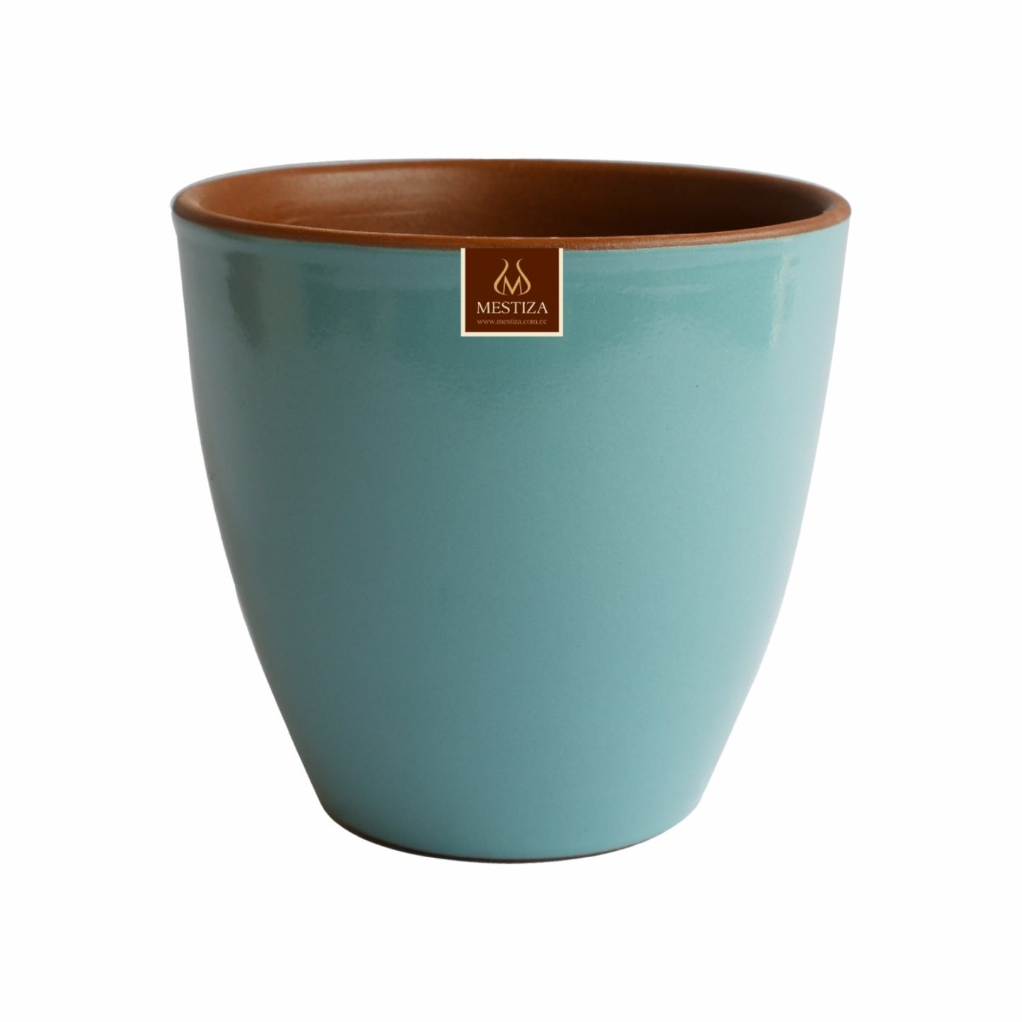 Maceta Zafiro Morena Verde Jade